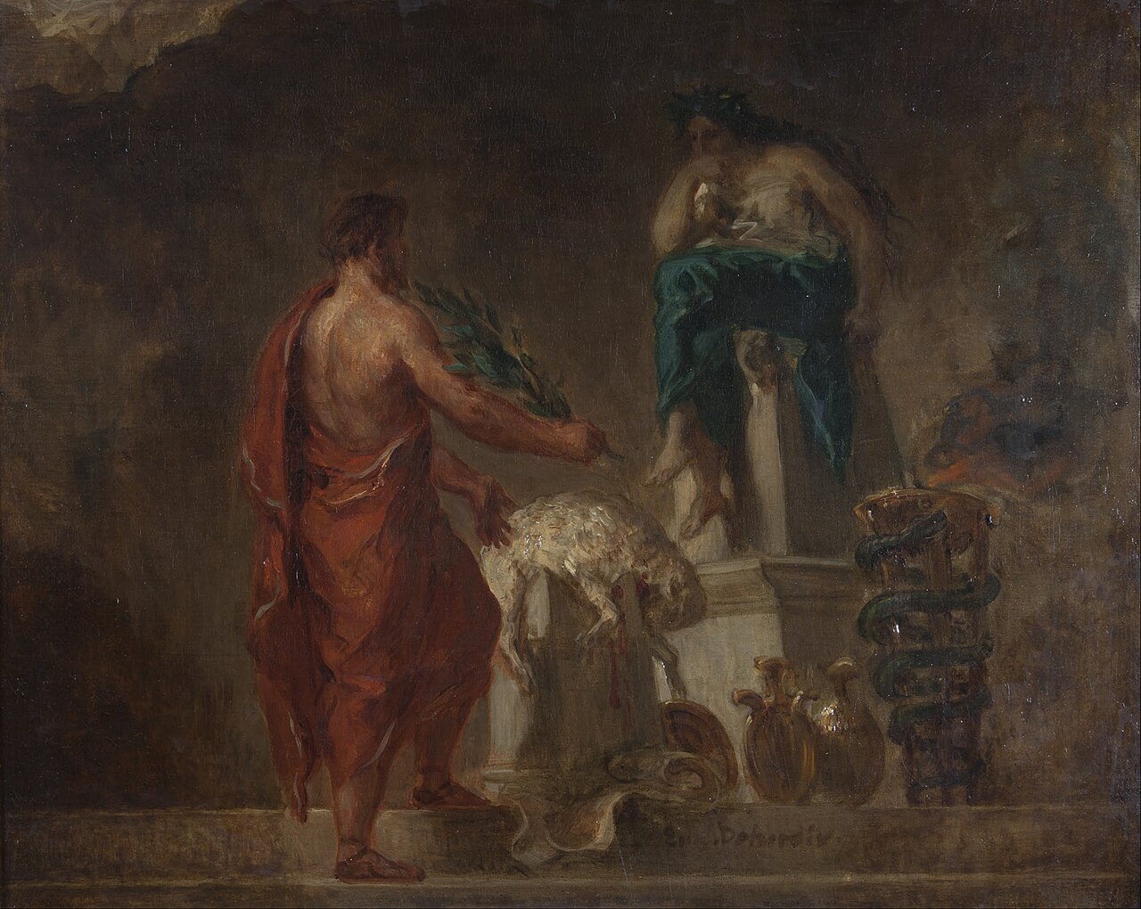Pythia Eugène Delacroix